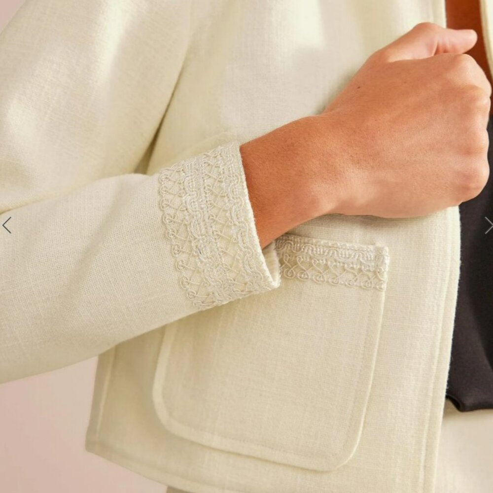 Boden Cropped Cotton Jacket 8 - Picture 4 of 9